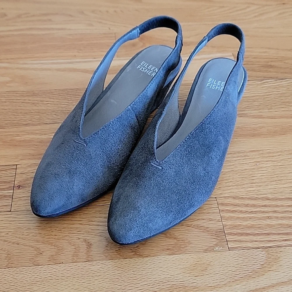 Eileen Fisher Vero Cuoio Leather Shoes - Picture 2 of 15